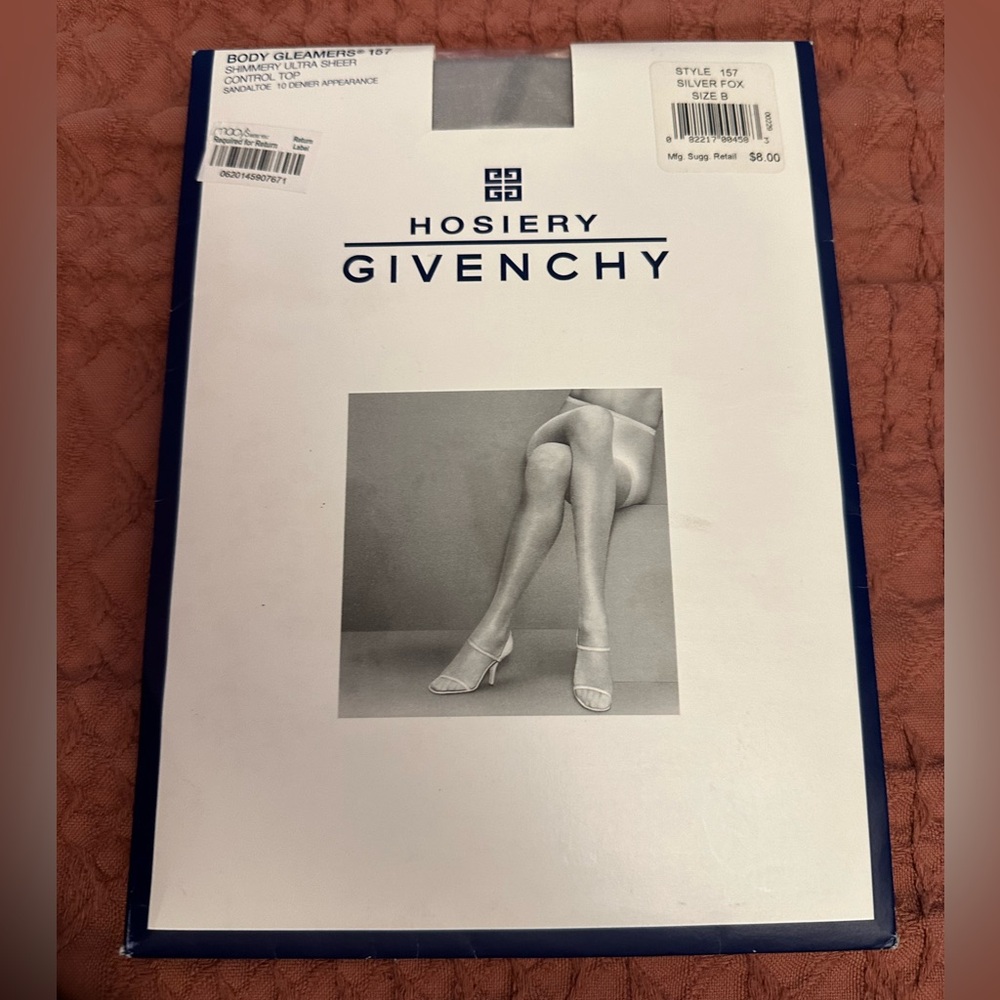 Givenchy nylons tights silver gray